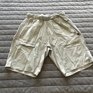 Lululemon Water Repellant Cargo short with built-in belt